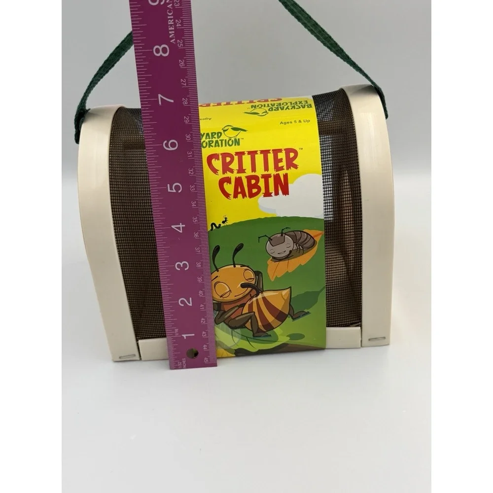 Toysmith Critter Cabin Bug Catcher Habitat Wooden Insect Carrier Kids Toy